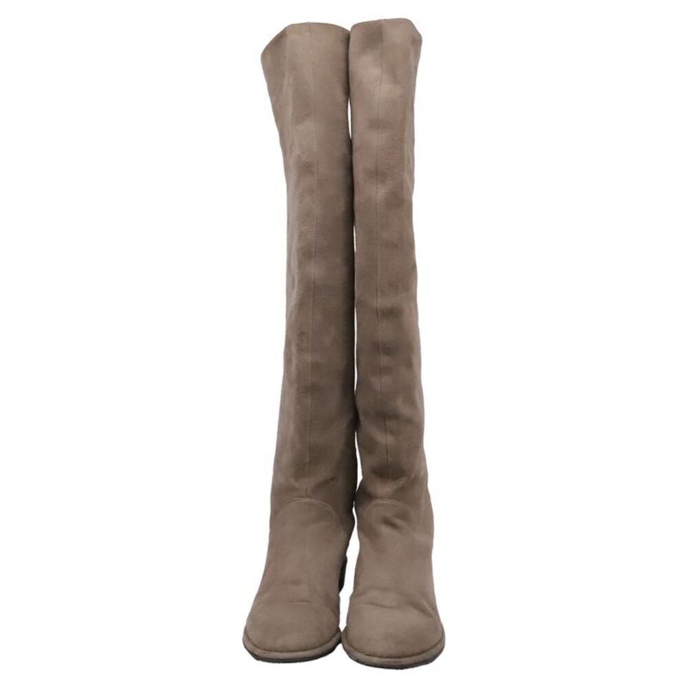 Stuart Weitzman Knee-High in Brown Suede